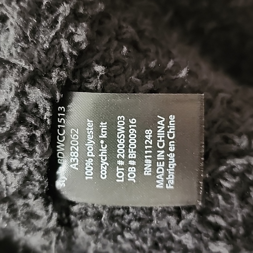 Barefoot Dreams Cozychic Boardwalk Cardigan In Black NWT - Picture 6 of 6